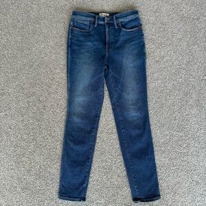 Madewell Women's Skinny Jeans - Dark Blue